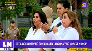 Dina Boluarte: «No seré ninguna ladrona y no lo seré nunca»