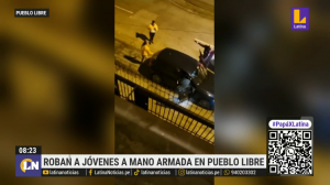 Roban a jóvenes a mano armada en Pueblo Libre