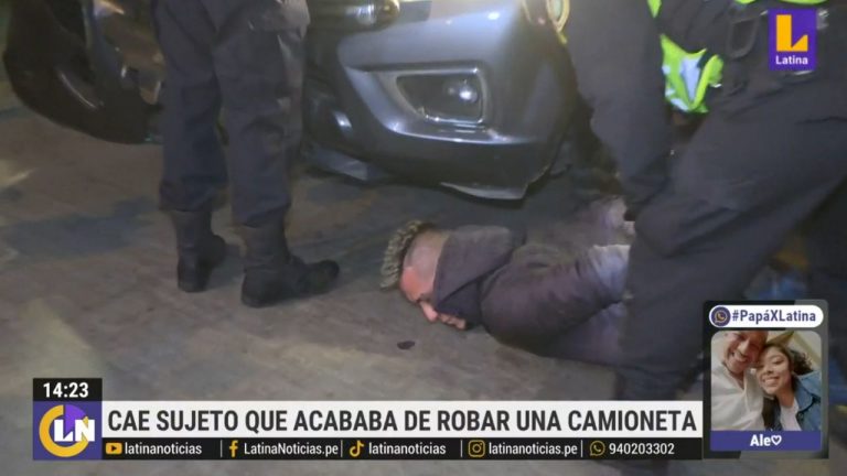 San Martín de Porres: capturaron a delincuente que había robado camioneta | VIDEO