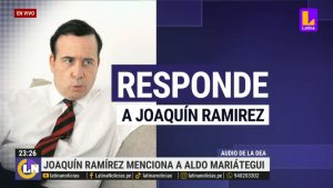 Aldo Mariátegui desmiente a Joaquín Ramírez sobre supuesta entrega de dinero | VIDEO