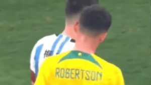 Argentina – Australia: Lionel Messi hizo desplante a Robertson, jugador que pudo jugar por Perú | VIDEO