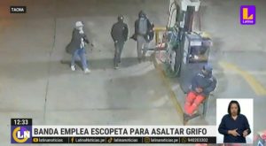 Tacna: banda criminal asalta grifo con escopeta, pero salen con las manos vacías