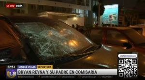 Bryan Reyna y su padre en comisaría: discutieron con chofer y dejaron rotas las lunas del vehículo | VIDEO