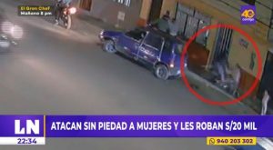 Sujetos roban 20 miles soles a mujeres cerca de una comisaría