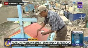 Día del Padre: familias visitan a sus seres queridos en cementerio Nueva Esperanza