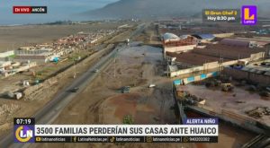 Fenómeno de El Niño: 3500 familias perderían sus casas en Ancón