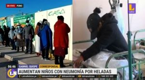 Heladas en Puno: aumentan casos de neumonía en niños y ancianos