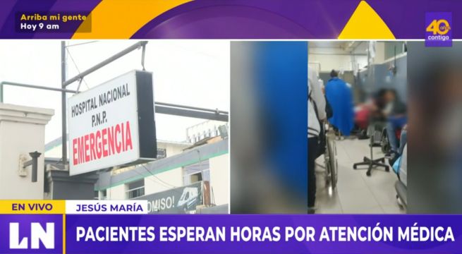 Hospital de la Policía: pacientes esperan varias horas para ser atendidos