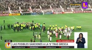 Las posibles sanciones a Universitario tras gresca con Gimnasia en la Copa Sudamericana
