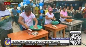 Realizan concurso de limpieza de pescados por el Día de San Pedro y San Pablo