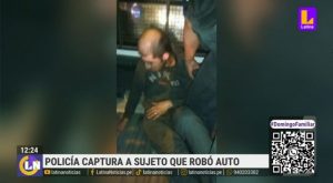 Los Olivos: delincuente intenta robar un auto y lo niega tras ser capturado