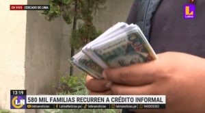 Más 580 mil familias de todo el país recurren a préstamos informales