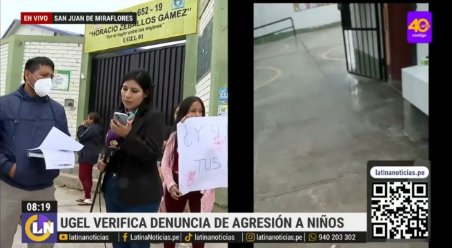 Padres acusan a profesora de agredir a niños de colegio en San Juan de Miraflores