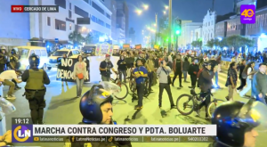 Manifestantes marcharon contra Dina Boluarte y el Congreso