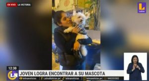 Apareció perrito que fue robado en emporio comercial de Gamarra 