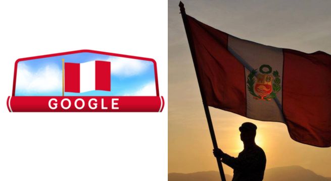 Google celebra la independencia del Perú por su 202° aniversario con nuestra bandera