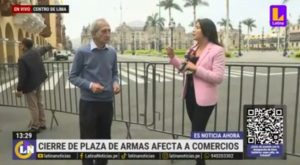 Plaza de Armas de Lima cerrada ante posible protesta