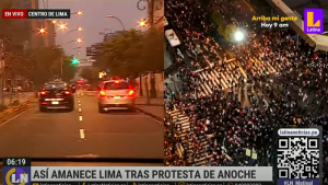 PROTESTAS EN LIMA: SE REANUDÓ EL ACCESO A LA AVENIDA ABANCAY