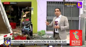 Surquillo: deflagración de gas deja 3 heridos y varias viviendas afectadas 