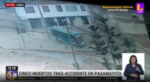 Accidente en Pasamayito: Fiscalía abrió investigación preliminar contra conductor de cúster