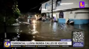 Torrencial lluvia cayó sobre Iquitos durante tres horas