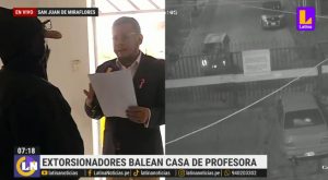 «Mi vida ha cambiado»: extorsionadores disparan contra casa de profesores