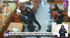 Delincuentes fueron capturados por la policía cuando asaltaban una pollería 