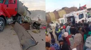 Explosión de camión cisterna deja dos heridos en Arequipa