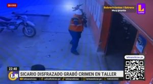 Chiclayo: sicario disfrazado mató a dueño de taller mecánico y grabó todo en su celular