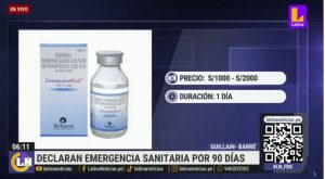 Guillain- Barré: medicamentos para el tratamiento cuestan más de 5 mil soles