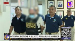 Interpol detiene a peruano que abusó de menor en Estados Unidos