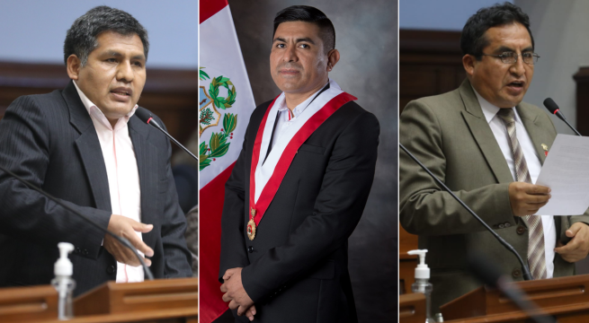 Congreso: Jaime Quito, Alex Flores y Alfredo Pariona renuncian a Perú Libre