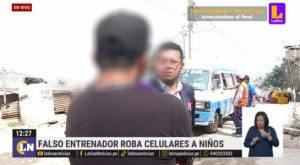 Falso entrenador de fútbol reaparece y vuelve a robar celulares a menores de edad 