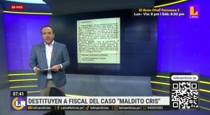 Ministerio Público destituye a fiscal que liberó a cómplices del ‘Maldito Cris’