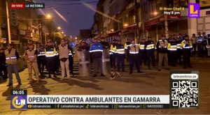 La Victoria: realizan operativo contra el comercio ambulatorio en Gamarra