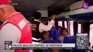 PNP detecta a 38 pasajeros requisitoriados en control de identidad