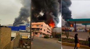 San Juan de Lurigancho: Reportan incendio en fábrica textil