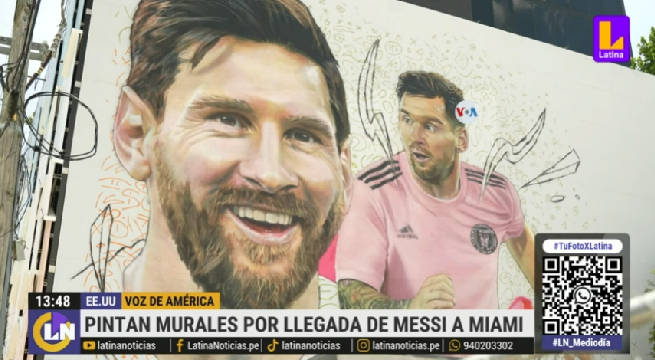 Lionel Messi: pintan mural del astro argentino por su llegada al Inter Miami