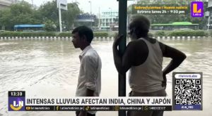 Lluvias extremas afecta a la India, China y Japón