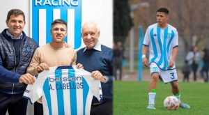 Futbolista con raíces peruanas firmó contrato profesional con Racing Club de Avellaneda