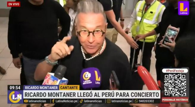 Ricardo Montaner tras llegar a Perú: “Cada vez que vengo me lleno de alegría” 