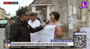 Vecinos de Los Olivos denuncian ruidos molestos de maderera: “No podemos tener una vida normal”