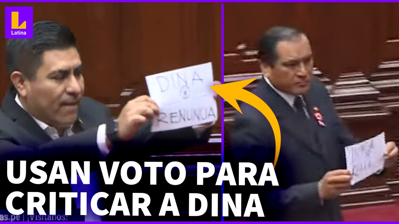 «Dina, renuncia»: congresistas Flavio Cruz y Alex Flores votaron viciado