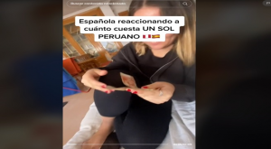 Española piensa que 70 soles vale 40 euros, su reacción es viral