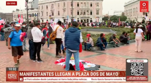 Fiestas Patrias: manifestantes llegan al Centro de Lima para reanudar protestas