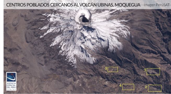 Satélite Perú-SAT 1 monitorea actividad del volcán Ubinas ante inminente erupción