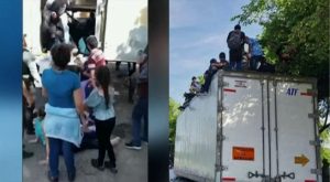 ¡Insólito! 148 migrantes fueron hallados dentro de la caja de un tráiler