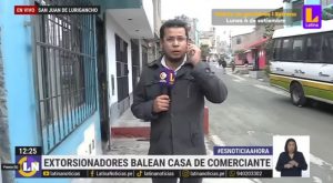 Reportero de Latina es amenazado por delincuente en medio de enlace en vivo