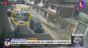 Villa María del Triunfo: roban camión y secuestran a conductor 