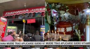 Mujer murió luego de aplicarse suero vitamínico en farmacia de Huancayo | VIDEO